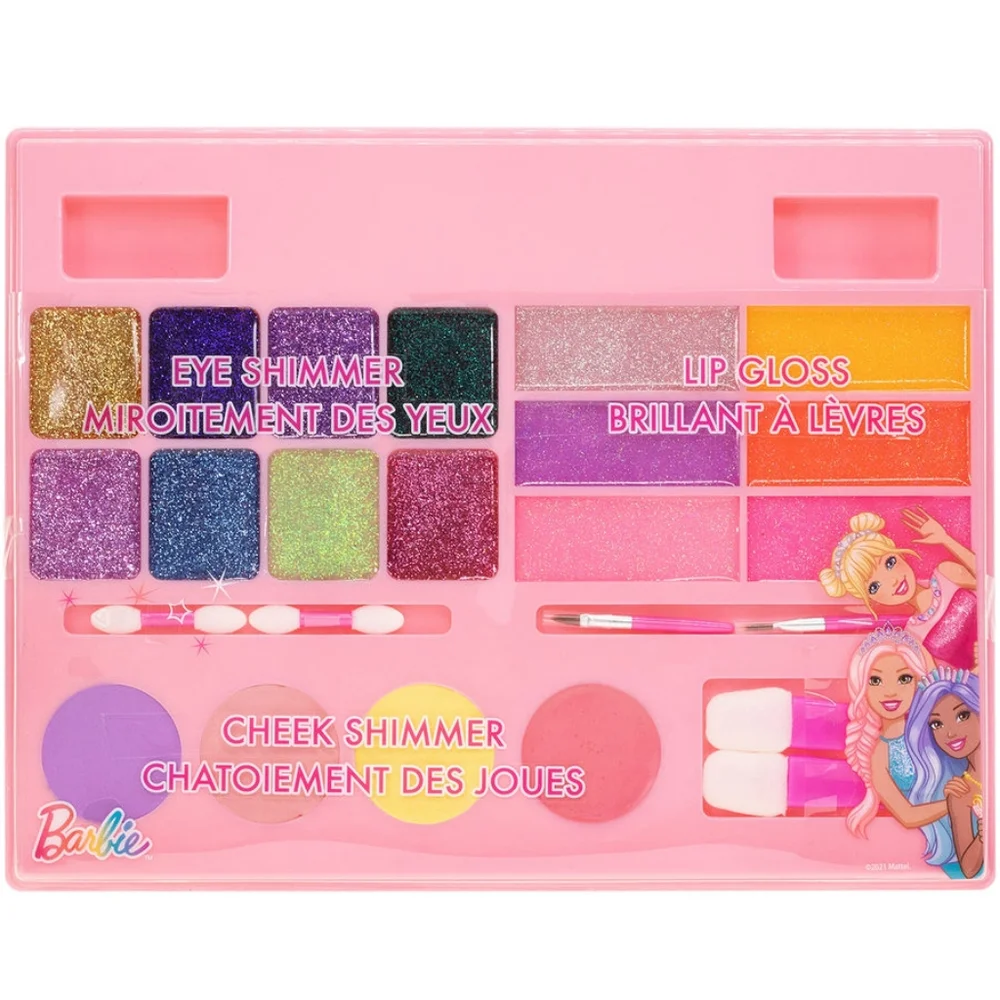 Barbie Cosmetic Vanity Mirror Makeup Set Lights Up Music